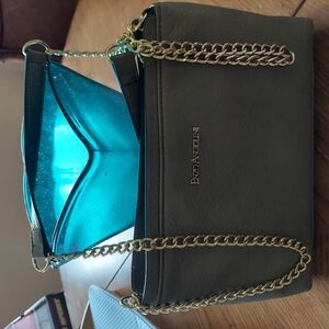 Enzo Angiolini Black and Gold Women's Bag